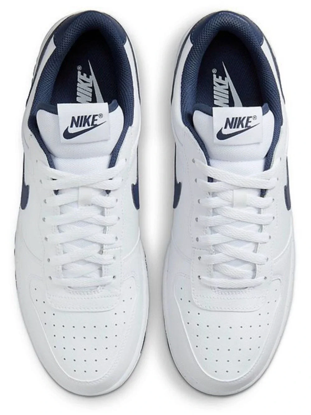 Men’s Nike Big Low Sneakers White / Midnight Navy Blue Shoes